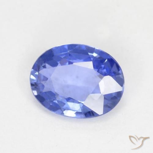 Safira Azul médio Natural 0.48ct, oval, VS