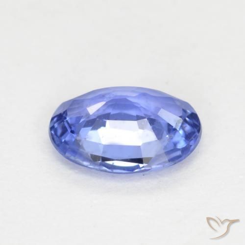 Safira Azul médio Natural 0.48ct, oval, VS