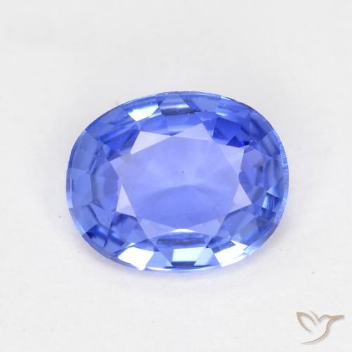 0.50ct Natural Bebê azul Safira, oval, VVS
