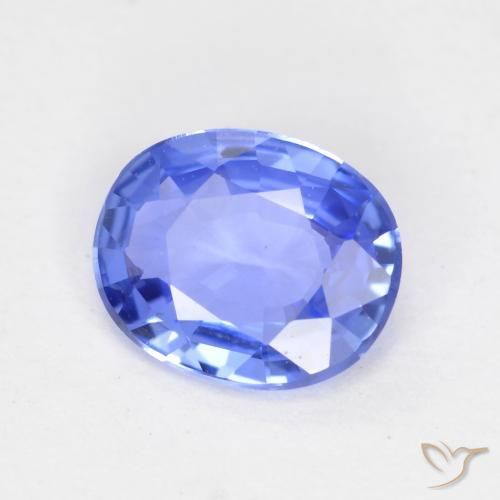 Safira Bebê azul Natural 0.50ct, oval, VVS