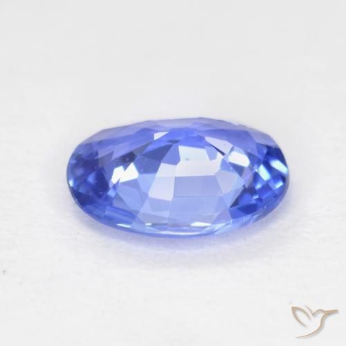 Safira Bebê azul Natural 0.50ct, oval, VVS