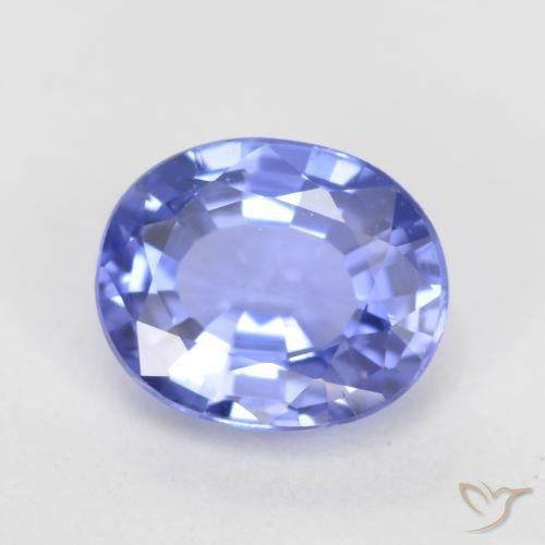Safira Azul Violeta Intenso Natural 0.77ct, oval, VS