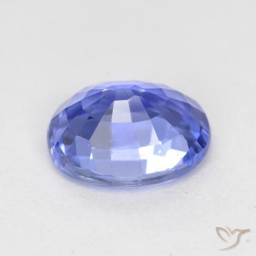 Safira Azul Violeta Intenso Natural 0.77ct, oval, VS