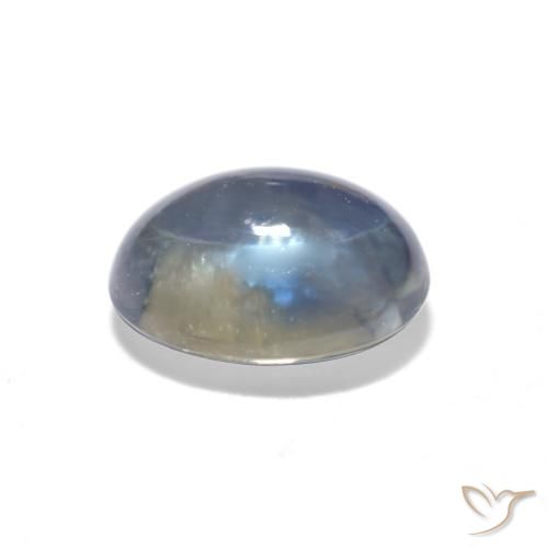 Safira Azul-marinho Natural 0.61ct, oval, Transparente