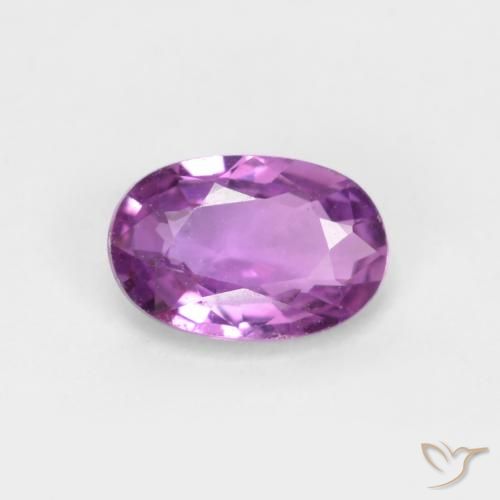 0.45ct Natural roxo elétrico Safira, oval, VS