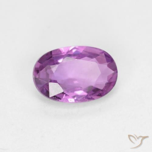Safira roxo elétrico Natural 0.45ct, oval, VS