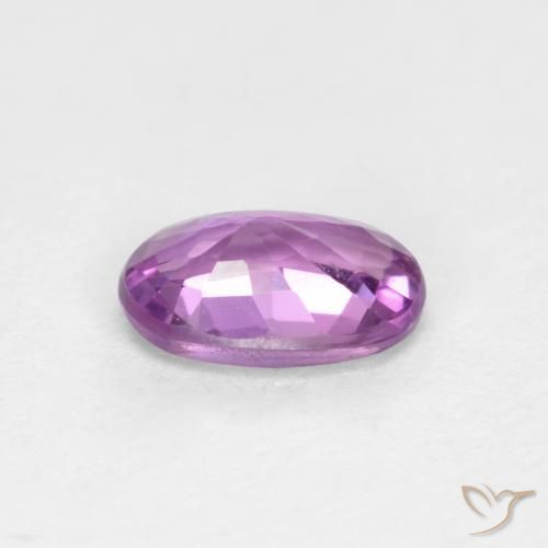 Safira roxo elétrico Natural 0.45ct, oval, VS