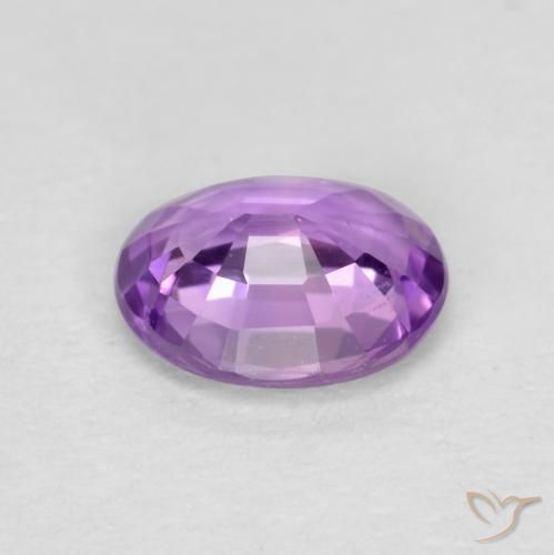 Safira Violeta Púrpura Médio Natural 0.43ct, oval, VVS-VS