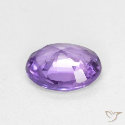 Safira Violeta rosa médio Natural 0.46ct, oval, VVS-VS