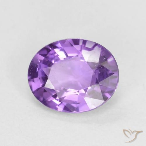 Safira Violeta rosa médio Natural 0.51ct, oval, VVS-VS