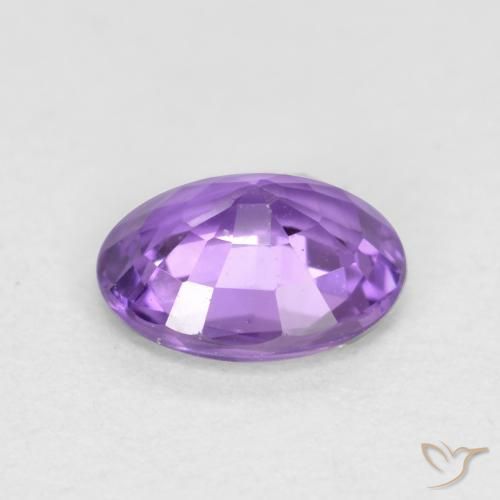 Safira Violeta rosa médio Natural 0.51ct, oval, VVS-VS