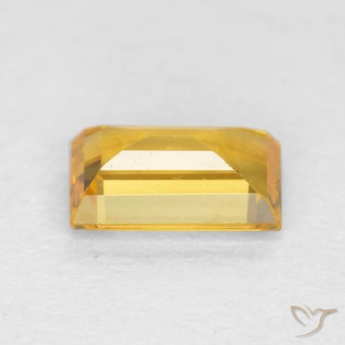 Safira Dourado médio Natural 0.42ct, baguete, VS