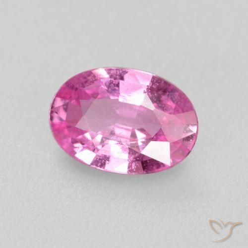 Safira roxo médio Natural 0.51ct, oval, VS-SI