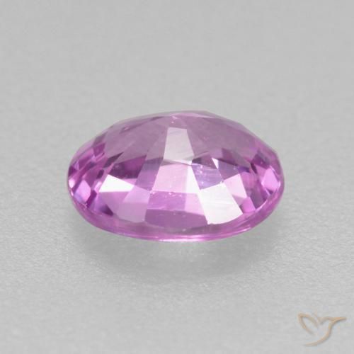 Safira Roxo rosado Natural 0.45ct, oval, VS