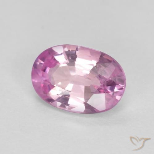 Safira Roxo Uva Muito Claro Natural 0.43ct, oval, VS