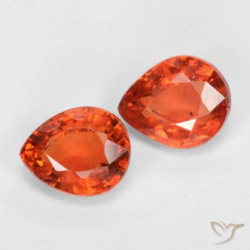 0.92ctw Natural vermelho médio Safira, Formato de pêra, VS