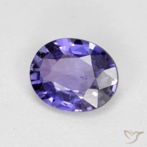 Safira Roxo profundo Natural 0.47ct, oval, VS-SI
