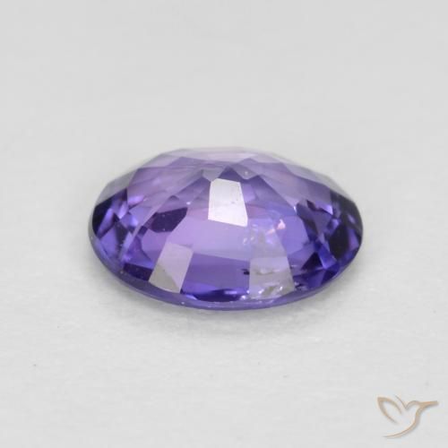 Safira Roxo profundo Natural 0.47ct, oval, VS-SI