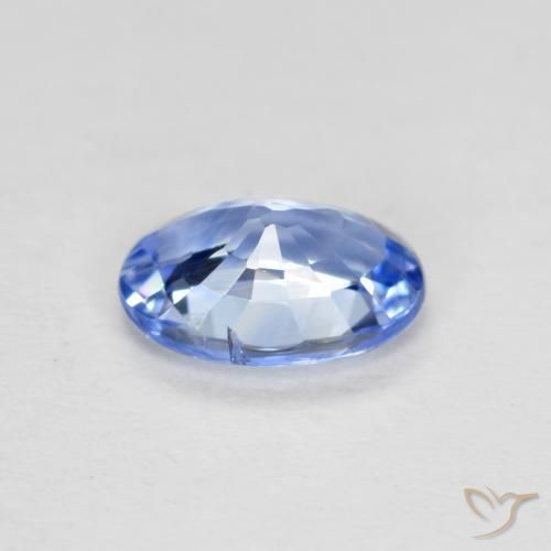 Safira Pastel Azul Natural 0.56ct, oval, VS