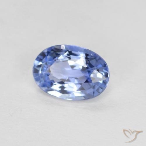 Safira Pastel Azul Natural 0.51ct, oval, VVS-VS