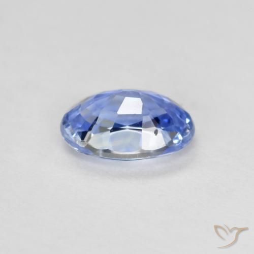 Safira Pastel Azul Natural 0.51ct, oval, VVS-VS