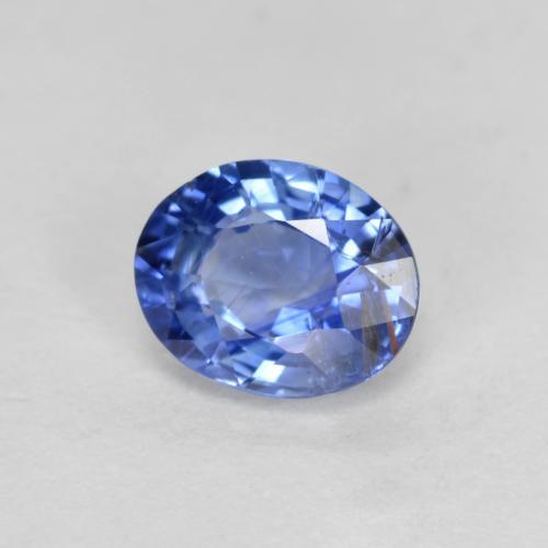 Safira azul natural 0,67ct, corte oval, VS-SI