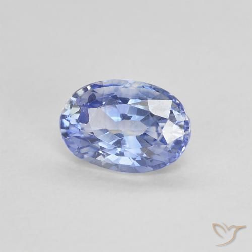 Safira Pastel Azul Natural 0.62ct, oval, VVS-VS