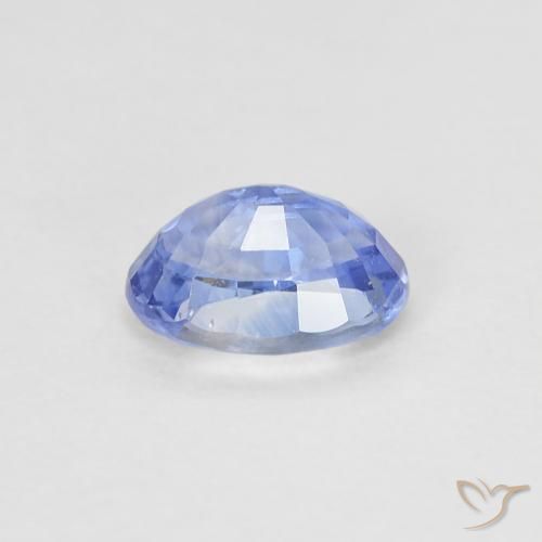 Safira Pastel Azul Natural 0.62ct, oval, VVS-VS