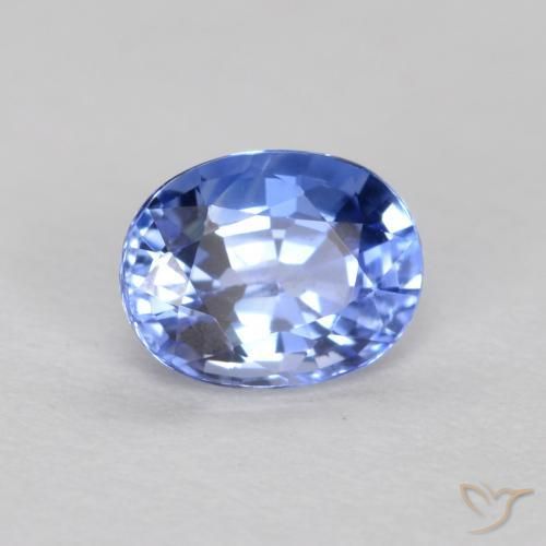 Safira Azul profundo Natural 0.50ct, oval, VVS-VS