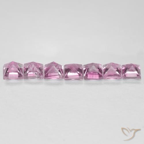 Pedras preciosas de Safira Rosa bem claro natural de 0.67 ct, Quadrado, VS