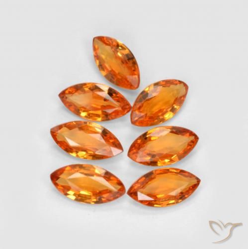 1.15ctw Natural âmbar laranja Safira, Marquesa, VS