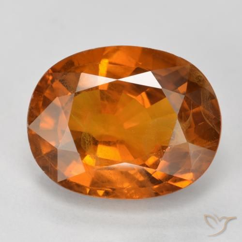 5.58ct Natural Laranja Profundo Safira, oval, VS-SI