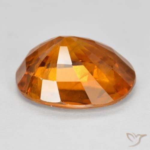 Safira Laranja Profundo Natural 5.58ct, oval, VS-SI