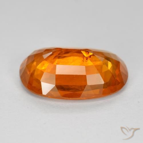 Safira Laranja Médio Natural 6.78ct, oval, VS-SI