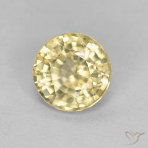 Safira Creme Natural 0.52ct, Redondo, VS
