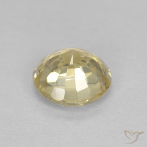 Safira Creme Natural 0.52ct, Redondo, VS