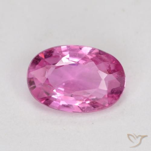 0.60ct Natural Rosa escuro Safira, oval, VS-SI
