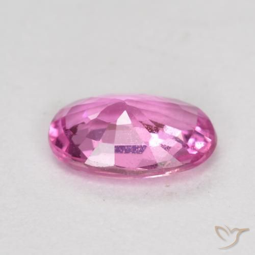 Safira Rosa escuro Natural 0.60ct, oval, VS-SI