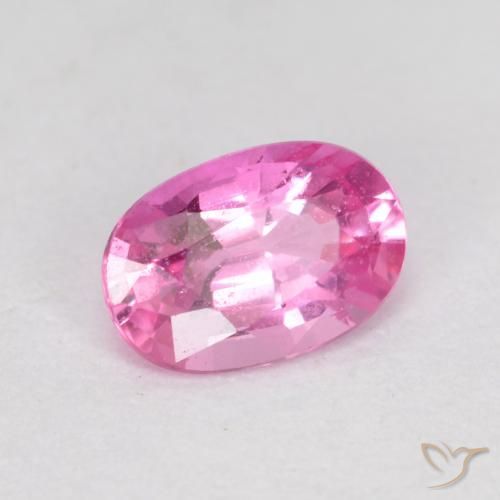Safira roxo médio Natural 0.63ct, oval, VS-SI