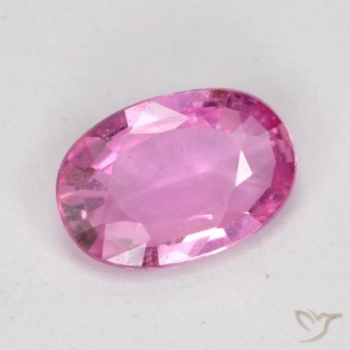 Safira Roxo Rosado Brilhante Natural 0.66ct, oval, VS-SI
