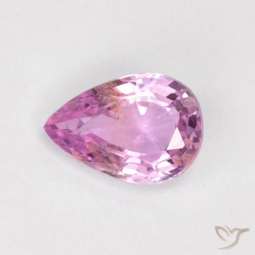 0.59ct Natural Luz rosa Safira, Formato de pêra, VS