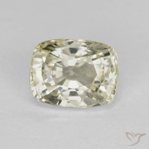 1.43ct Natural Amarelo claro Safira, Almofada, VS