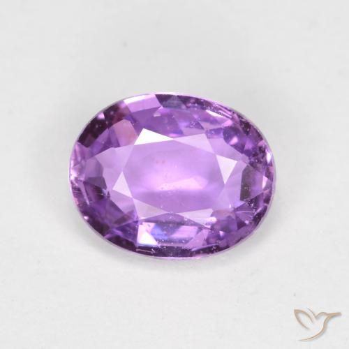 0.70ct Natural roxo médio Safira, oval, VS