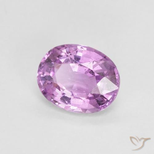 Safira Rosa Violeta Roxo Natural 0.84ct, oval, VS-SI