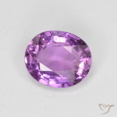 0.72ct Natural roxo elétrico Safira, oval, VS-SI