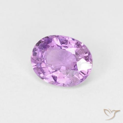 Safira roxo médio Natural 0.59ct, oval, VS-SI