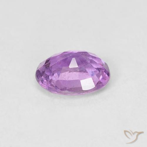 Safira roxo médio Natural 0.59ct, oval, VS-SI