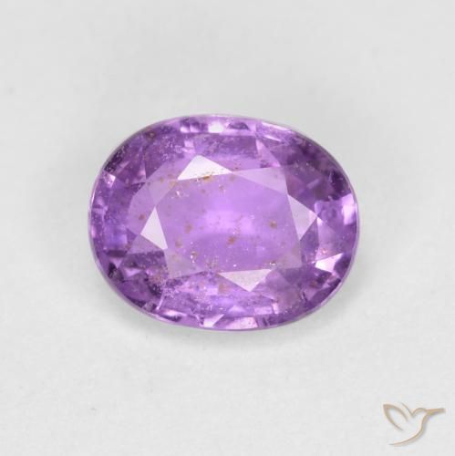 0.77ct Natural Violeta Púrpura Safira, oval, VS-SI