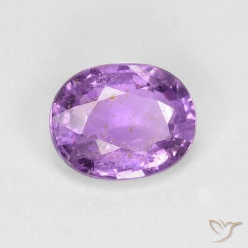 Safira Violeta Púrpura Natural 0.77ct, oval, VS-SI