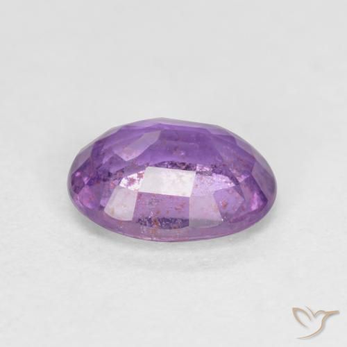 Safira Violeta Púrpura Natural 0.77ct, oval, VS-SI